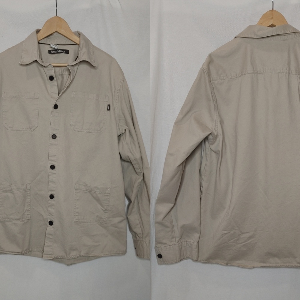 Dutch Bros Tan Shirt Jacket